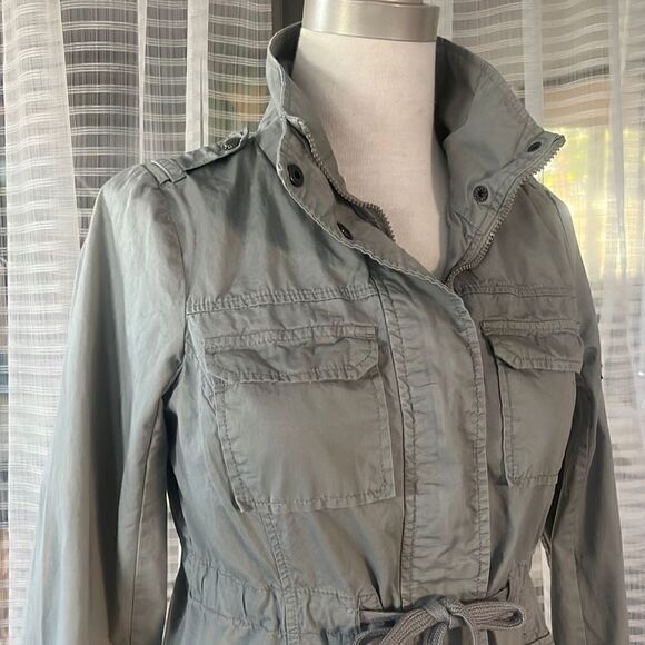 Therapy by Lane Crawford Full Zip Khaki Jacket Women’s Medium - Picture 5 of 7